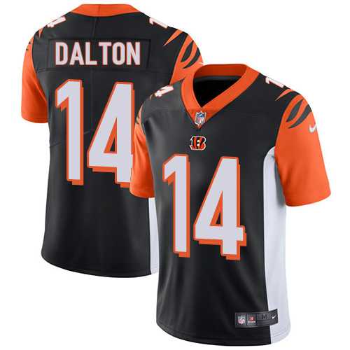 Nike Cincinnati Bengals #14 Andy Dalton Black Team Color NFL Vapor Untouchable Limited Jersey,We sell and wholesale Nike Cincinnati Bengals #14 Andy Dalton Black Team Color NFL Vapor Untouchable Limited Jersey on line form chian!